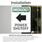 Signmission Power Shutoff (Left Arrow) With Symbol, 7 in W x Rectangle, Vinyl Decal OS-2PACK-EM-D-710-V-10525 - alternate 3